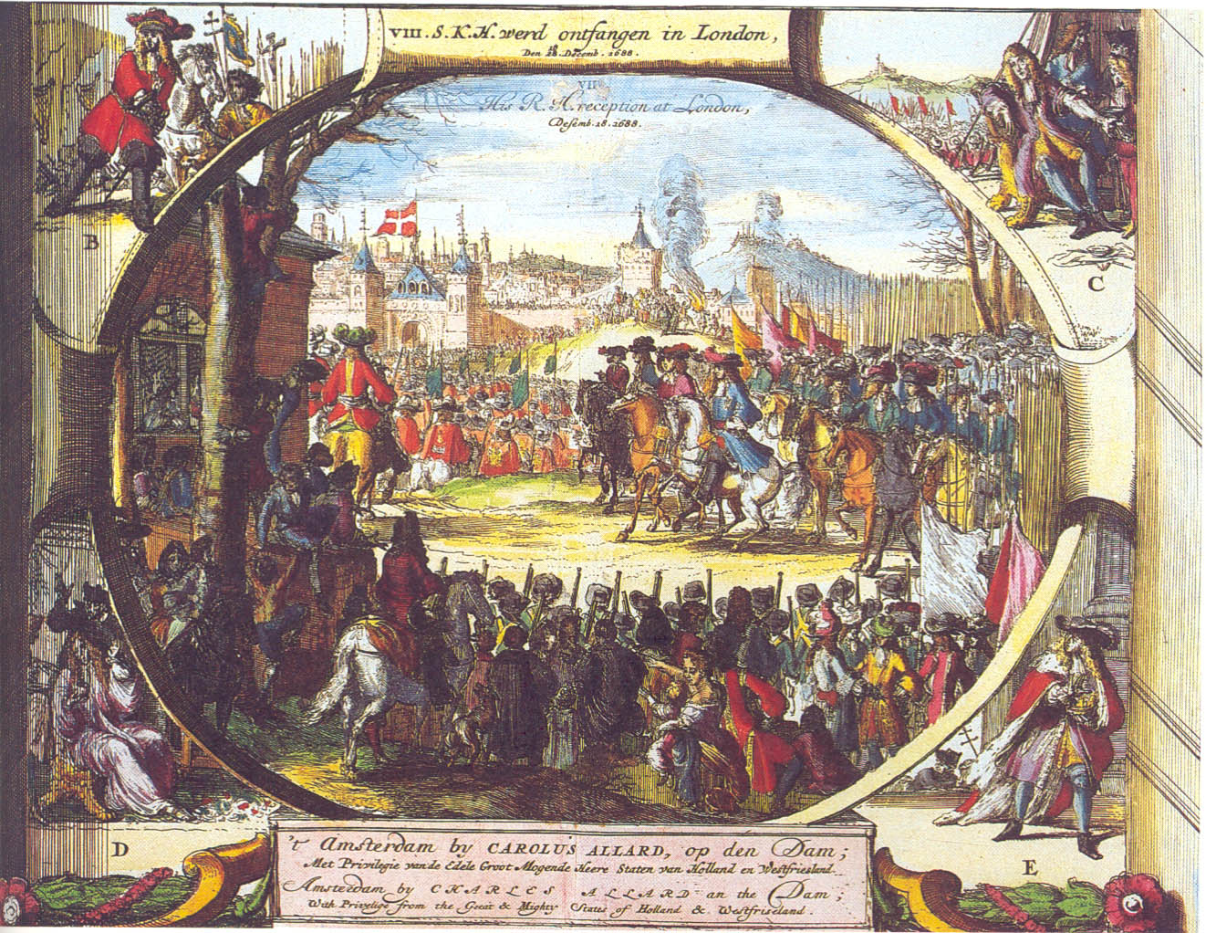William enters London, 1690, Dutch