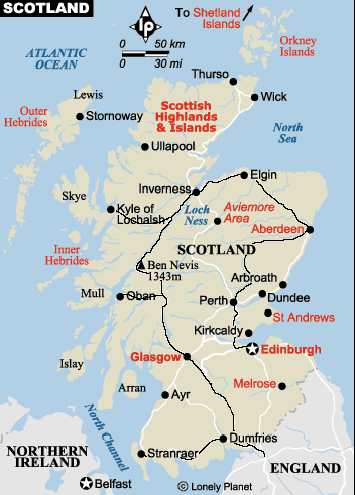 Scotland map