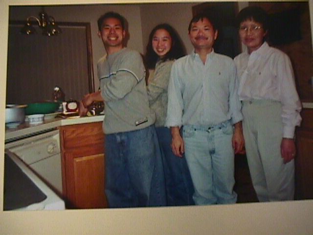 Minh Jr., Jenny, Minh Sr., and Mai Dao