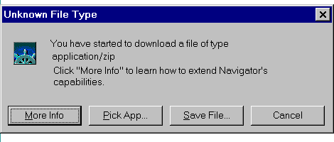 dialog window for download